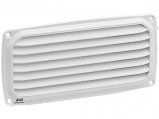 Vent Grill, Rectangle 200mm x 100mm White Plastic