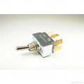 Toggle Switch, DPDT On-Off-(On) MET BLD 25A D12