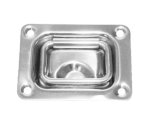 Lift Handle, Stainless Steel Rectangle 57 x 76mm Stamped