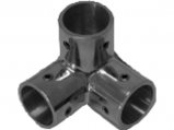 Corner Connector, 3-Way Stainless Steel for 1″ Railing
