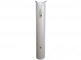 Rod Storage, White Plastic with Stainless Steel Mount Hardware