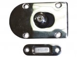 Slide Latch, Adjustable Recessed Magnetic Stainless Steel
