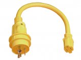 Adapter, Pigtail 15A 125V Male to 30A 125V Female