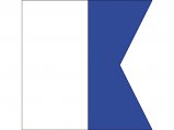 Flag, International-Code:A Size 80x98cm Nylon for Diving