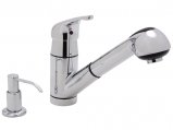 Faucet, Pull-Out Mixer with Soap Dispenser