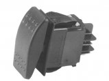 Rocker Switch, DPDT (On)-Off-On Grey Blade 20A Contura