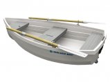 Dinghy, 8′ White with Grey Seat Kit Walker Bay