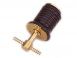 Drain Plug, Brass Rubber Ø1.25″ Expanding Twist-Top
