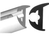 Rubrail only, Flexible Vinyl Black 1-7/8″ Length:50′