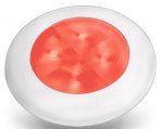 Light, 4 LED Red Round White Frame 12V