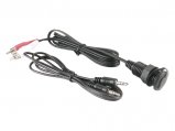 MP3 Adapter, Waterproof 3.5mm Socket to 2x RCA Plug