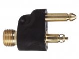 Fuel Connector, 1/4″ Johnson Evinrude Male Barb Brass
