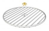 Lower Grill with Brass Nut for Charcoal Party Size BBQ
