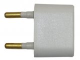 Adapter, 2 Round Pin to 2 Flat/Round Socket
