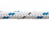 DoubleBraid Rope, Polyester 6mm Blue Fleck per Foot