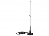 VHF Antenna, Magnetic Mount 19″ with Cable:15′