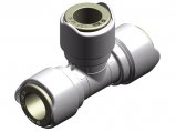 T-Connector, Equal Quick Fitting 15mm 2 Pack
