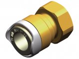 Adapter, Quick Fitting 15mm to Female 3/8″ Bsp Brass