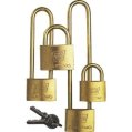 Padlock, Brass 45mm Wide Std Shank H: 24mm & ø:6mm