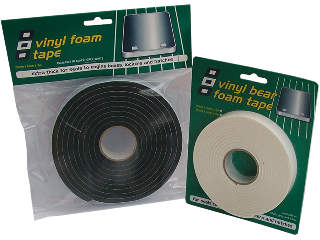 Foam Tape, Vinyl White for Hatch Thickness: 6mm Width: 25mm Length