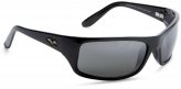 Sunglasses, Peahi Frame: Gloss Black Lens Grey