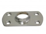 Weld Base, Stainless Steel Low Profile Rectangle for TubeØ1″ at 90º