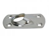Weld Base, Stainless Steel Low Profile Rectangle at 45º for TubeØ7/8″