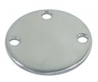 Base Stainless Steel RndØ:60mm for Welding Flat with 3Screw-Holes#14