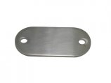 Base, Stainless Steel Oval:83x38mm Flat for Welding