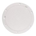 Deck Plate, 8″ Pry-Out Pebble Passage OutØ10″ White