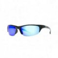 Sunglasses, Bermuda Shiny Black Frame/Blue Lens