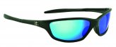 Sunglasses, Tellico Mat Black Frame/Blue Lens