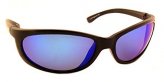 Sunglasses, Bridgetender Black Frame/Blue Mirror Lens