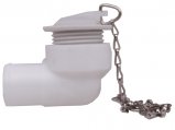 Sink Drain, Elbow with Plug & Chain f Plastic Sink