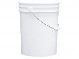 Pail, Bucket White Plastic 90mil 5Gal