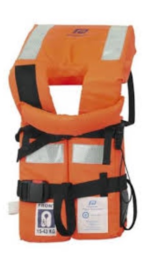 Life Vest, Child 15-43kg 135N Orange SOLAS Approved - Budget Marine