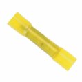 Crimp Butt Splice, Yellow 12-10ga HeatShrink 100 Pack