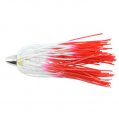 Lure, King Buster 2-1/2″ 1/8oz Head White Red Firetail