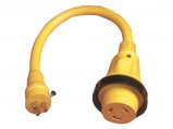 Adapter, Pigtail 30A 125V Female to 15A 125V Male