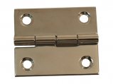 Hinge, Flat Stainless Steel Length:51 Open Width:44 4Hole Sq&Sq