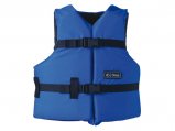 Life Vest, Youth 50-90Lb Blue Black Type:III US Coast Guard Approved