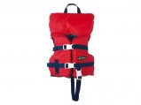 Life Vest, Infant 0-50Lb Red Navy Blue Type:II US Coast Guard Approved