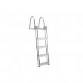Ladder, 4Step Dock/Raft Flip-Up Aluminum