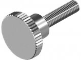 Knob Screw, Stainless Steel Hi-Knurled Thumb M6 x 16mm