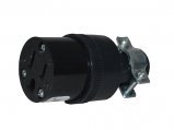 Receptacle, 125VAC 15A 3Pin Female Rubber Covered