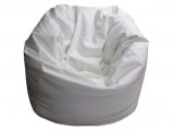 Bean Bag Chair, Marine Round Large White