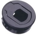 Latch, Flush Pull Black Plastic