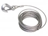 Winch Cable, Ø3/16″ Length:25′ Heavy Duty with Hook