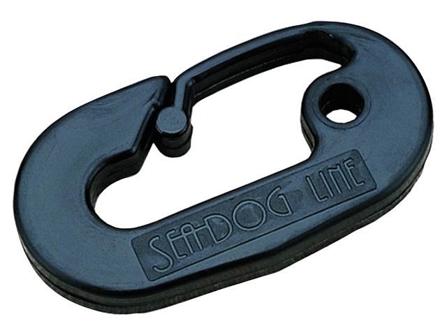 Snap Hook/Carabiner, 3-1/4 Black Nylon for Ski Rope - Budget Marine