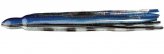 Lure Skirt 14″ Blue/Clear with Black Bars & Vein